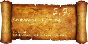 Stubenvoll Fortuna névjegykártya